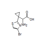 2-Amino-2-[1-(4-bromothiazol-2-yl)cyclopropyl]acetic Acid Structure
