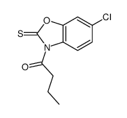 1-(6-Chloro-2-thioxo-2,3-dihydrobenzo[d][1,3]oxazol-3-yl)-1-butanone Structure