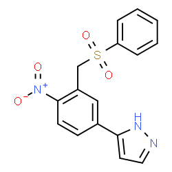 2-NITRO-5-(1H-PYRAZOL-3-YL)BENZYL PHENYL SULFONE picture