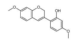 5-methoxy-2-(7-methoxy-2H-chromen-3-yl)phenol结构式