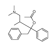 [4-(dimethylamino)-3-methyl-1,2-diphenylbutan-2-yl] acetate Structure