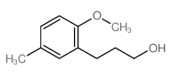 3-(2-methoxy-5-methyl-phenyl)propan-1-ol结构式