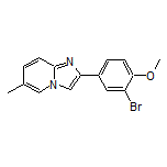 2-(3-Bromo-4-methoxyphenyl)-6-methylimidazo[1,2-a]pyridine Structure