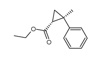 ethyl 2-methyl-2-phenylcyclopropane carboxylate结构式