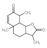 3,5a,9-trimethyl-3a,4,5,9,9a,9b-hexahydro-3H-benzo[g][1]benzofuran-2,8-dione结构式