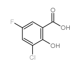 3-Chloro-5-fluorosalicylic acid Structure