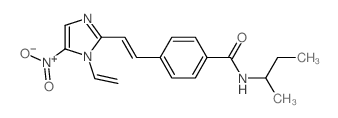 Benzamide,4-[2-(1-ethenyl-5-nitro-1H-imidazol-2-yl)ethenyl]-N-(1-methylpropyl)- structure