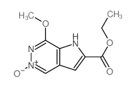 ethyl 4-hydroxy-2-methoxy-3,4,9-triazabicyclo[4.3.0]nona-2,5,7,9-tetraene-8-carboxylate Structure