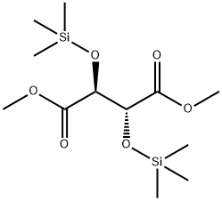 (2R,3S)-2,3-Bis(trimethylsiloxy)butanedioic acid dimethyl ester结构式