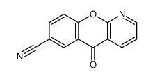 5-oxo-5H-chromeno(2,3-b)pyridine-7-carbonitrile Structure