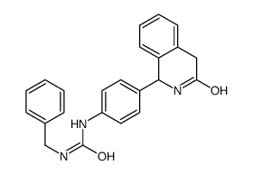 1-benzyl-3-[4-(3-oxo-2,4-dihydro-1H-isoquinolin-1-yl)phenyl]urea Structure