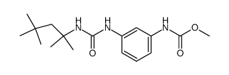 methyl m-[3-(1,1,3,3-tetramethylbutyl)ureido]carbanilate结构式