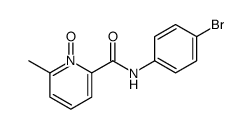 N-(4-bromophenyl)-6-methyl-1-oxidopyridin-1-ium-2-carboxamide结构式