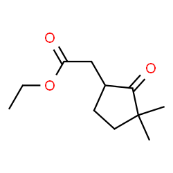 Cyclopentaneacetic acid, 3,3-dimethyl-2-oxo-, ethyl ester (9CI) structure