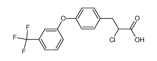 2-Chloro-3-[4-(3-trifluoromethyl-phenoxy)-phenyl]-propionic acid Structure