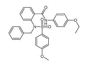 2-[benzyl-(4-methoxyphenyl)sulfonylamino]-N-(4-ethoxyphenyl)benzamide Structure