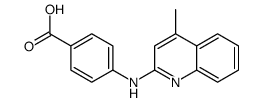 4-[(4-methylquinolin-2-yl)amino]benzoic acid Structure