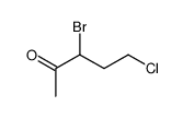 3-bromo-5-chloropentan-2-one Structure