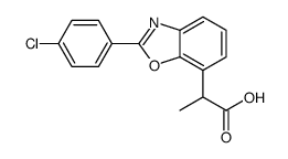 2-(4-Chlorophenyl)-α-methyl-7-benzoxazoleacetic acid结构式