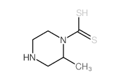 1-Piperazinecarbodithioicacid, 2-methyl-结构式