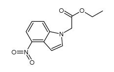 (4-nitro-indol-1-yl)-acetic acid ethyl ester结构式