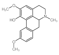 2,10-dimethoxy-6-methyl-5,6,6a,7-tetrahydro-4H-dibenzo[de,g]quinoline-1-ol结构式