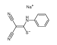 Natrium-(1-anilino-2,2-dicyan-ethen-1-yl)thiolat结构式