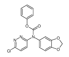 benzo[1,3]dioxol-5-yl-(6-chloro-pyridazin-3-yl)-carbamic acid phenyl ester Structure