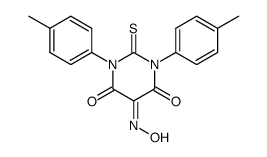 1,3-di-(4-tolyl)-5-isonitroso-2-thiobarbituric acid结构式