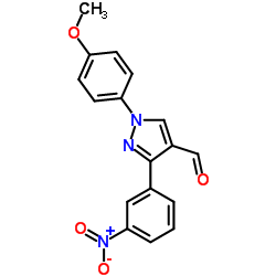 1-(4-Methoxyphenyl)-3-(3-nitrophenyl)-1H-pyrazole-4-carbaldehyde picture