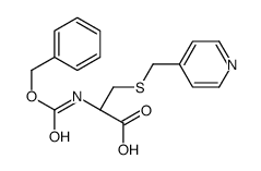 (2R)-2-(phenylmethoxycarbonylamino)-3-(pyridin-4-ylmethylsulfanyl)propanoic acid Structure