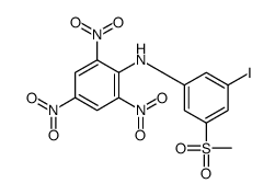 N-(3-iodo-5-methylsulfonylphenyl)-2,4,6-trinitroaniline结构式