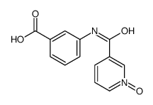 3-[(3-Carboxyphenyl)carbamoyl]pyridine 1-oxide structure