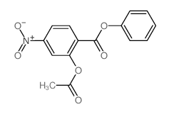 phenyl 2-acetyloxy-4-nitro-benzoate Structure