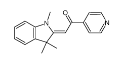 1-(pyridin-4-yl)-2-(1,3,3-trimethylindolin-2-ylidene)ethanone结构式