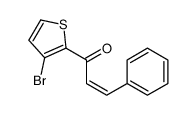 1-(3-bromothiophen-2-yl)-3-phenylprop-2-en-1-one Structure