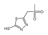 5-(methylsulfonylmethyl)-3H-1,3,4-thiadiazole-2-thione Structure