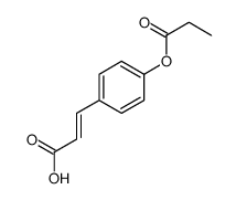 3-(4-propanoyloxyphenyl)prop-2-enoic acid Structure