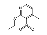 2-ethylsulfanyl-4-methyl-3-nitropyridine Structure