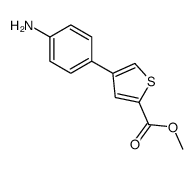 methyl 4-(4-aminophenyl)thiophene-2-carboxylate Structure