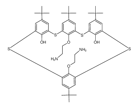 5,11,17,23-tetra-tert-butyl-syn-25,27-bis(2-aminoethoxy)-26,28-dihydroxythiacalix[4]arene Structure