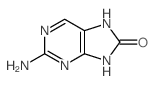 8H-Purin-8-one,2-amino-7,9-dihydro- Structure