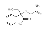 2-(carbamoylmethylsulfanyl)-2-phenyl-butanoic acid picture