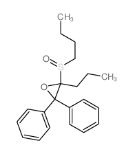 2-butylsulfinyl-3,3-diphenyl-2-propyl-oxirane结构式