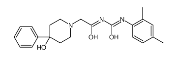 3-(2,4-Dimethylphenyl)-1-[(4-hydroxy-4-phenylpiperidino)acetyl]urea Structure