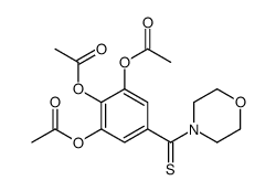 [2,3-diacetyloxy-5-(morpholine-4-carbothioyl)phenyl] acetate Structure