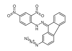 N-[(E)-(2-azidofluoren-9-ylidene)amino]-2,4-dinitroaniline Structure