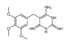 5-[(3,4,5-trimethoxyphenyl)methyl]pyrimidine-2,4,6-triamine结构式