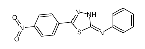 5-(4-nitrophenyl)-N-phenyl-1,3,4-thiadiazol-2-amine结构式