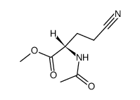 methyl (S)-2-acetamido-4-cyanobutanoate Structure